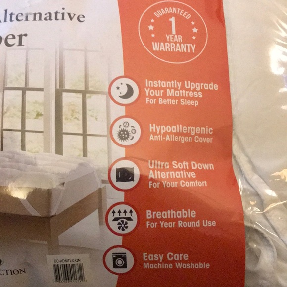 Queen Luxury Down Alternative Mattress Topper - Picture 5 of 5